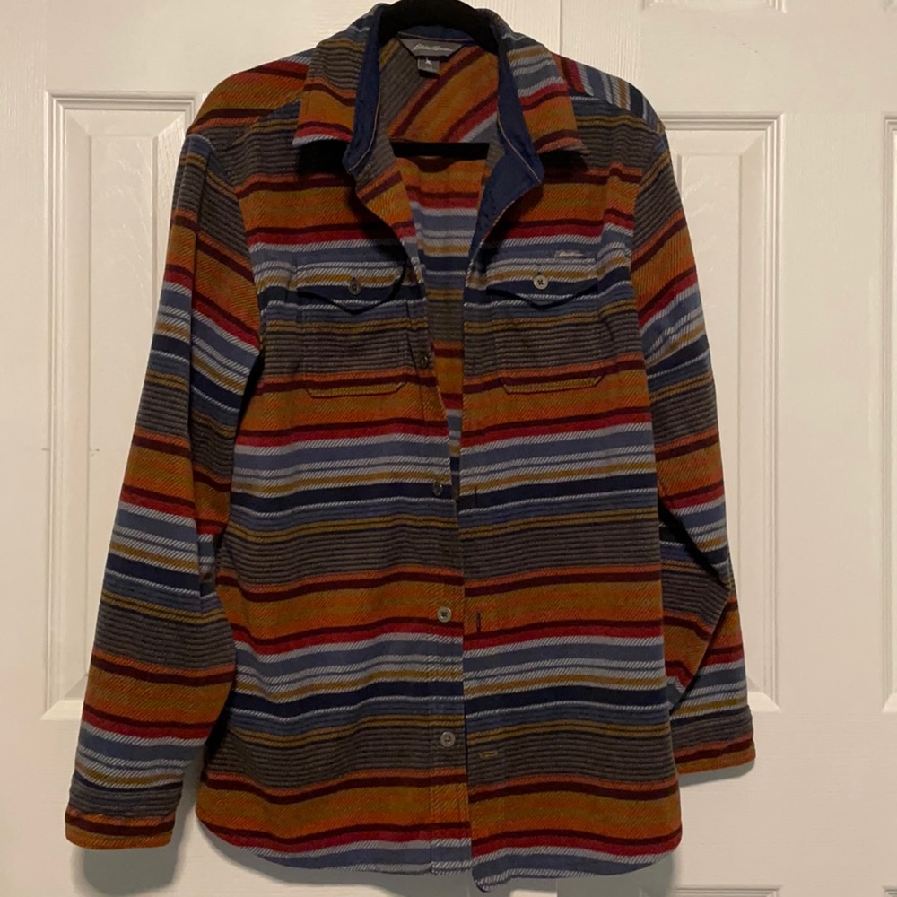 Eddie Bauer multi-color button up